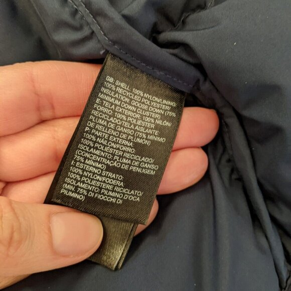 The North Face Nuptse Men's Navy Blue Jacket In Size Large - Picture 10 of 16